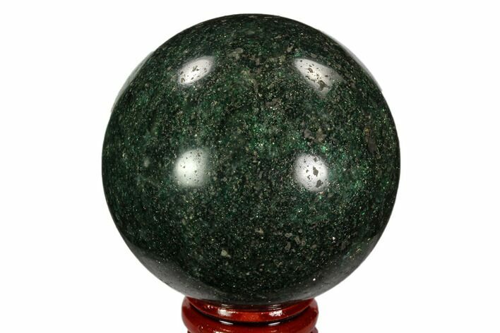 Polished Fuchsite Sphere - Madagascar #104245
